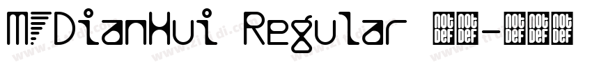 MFDianHui Regular 常规字体转换